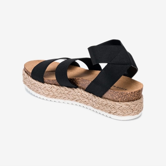 Steve Madden Kimmie Wedge Sandal black - Picture 4 of 10